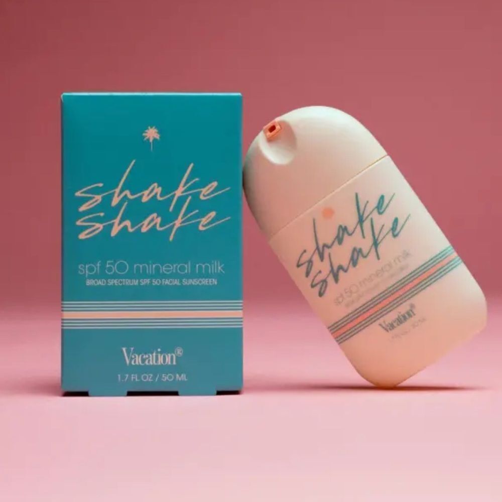 Vacation Shake Shake SPF 50 Mineral Milk Facial Sunscreen fun, effective, easy!